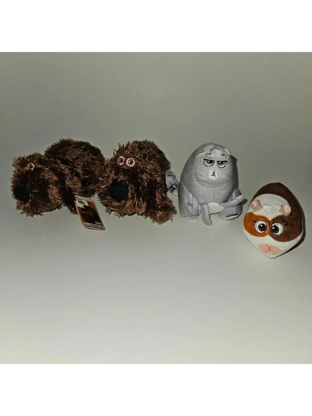 4 Secret Life of Pets Plush Lot McDonald's Chloe Cat Duke Dog Norman Guinea Pig